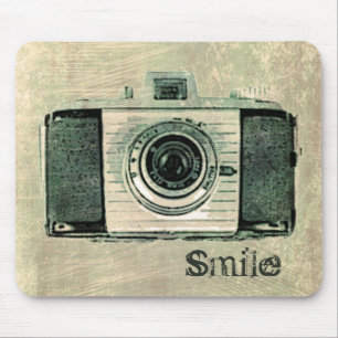 Alfombrilla De Ratón Cámara Mousepad del vintage del Grunge