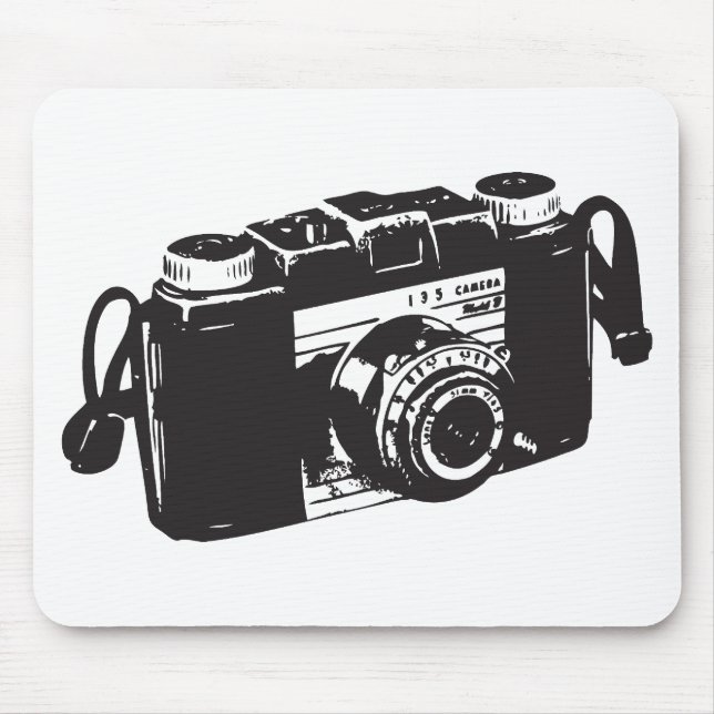 Alfombrilla De Ratón Cámara vieja (Frente)