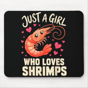 Alfombrilla De Ratón Camarones de chica mariscos cajún