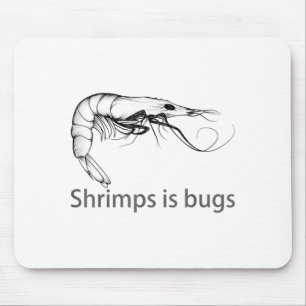 Alfombrilla De Ratón Camarones Es Insectos Meme Amante Del Pescado Pesc