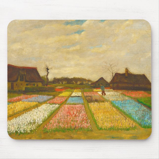 Alfombrilla De Ratón Camas de flores Vincent van Gogh en Holanda (Frente)
