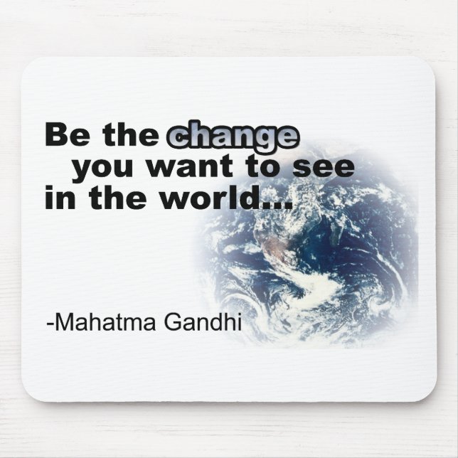 Alfombrilla De Ratón cambie el blanco (Frente)