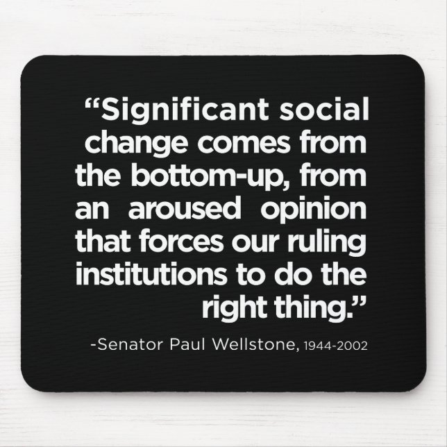 Alfombrilla De Ratón Cambio social Mousepad (Frente)