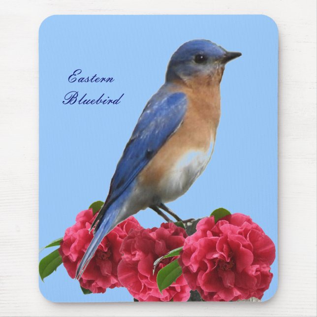 Alfombrilla De Ratón Camelia del este Mousepad del Bluebird (Frente)
