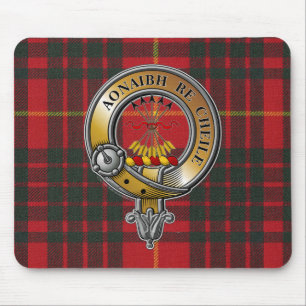 Alfombrilla De Ratón Cameron Tartan & Badge