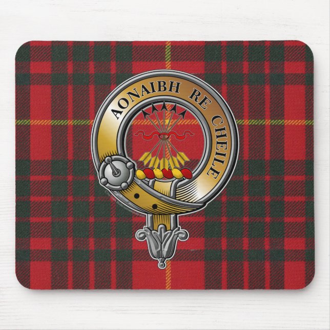 Alfombrilla De Ratón Cameron Tartan & Badge (Frente)