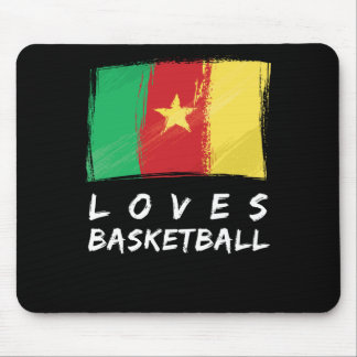 Alfombrilla De Ratón Camerún ama el baloncesto