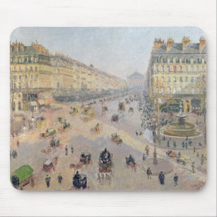 Alfombrilla De Ratón Camille Pissarro el la avenida de L'Opera, Parí