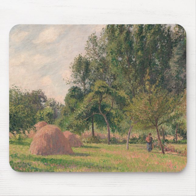 Alfombrilla De Ratón Camille Pissarro - Haystacks, mañana, Eragny (Frente)