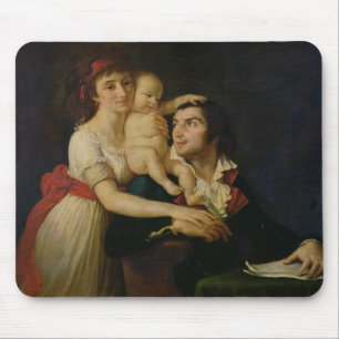 Alfombrilla De Ratón Camilo Desmoulins su esposa Lucile y su