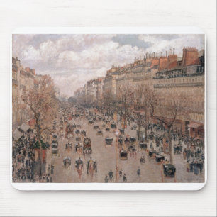 Alfombrilla De Ratón Camilo Pissaro - bulevar Monmartre París 1897