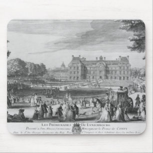 Alfombrilla De Ratón Caminando en los jardines de Luxemburgo, 1729