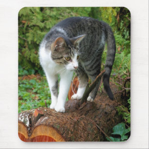 Alfombrilla De Ratón Caminata de un gato - Kitty Mousepad