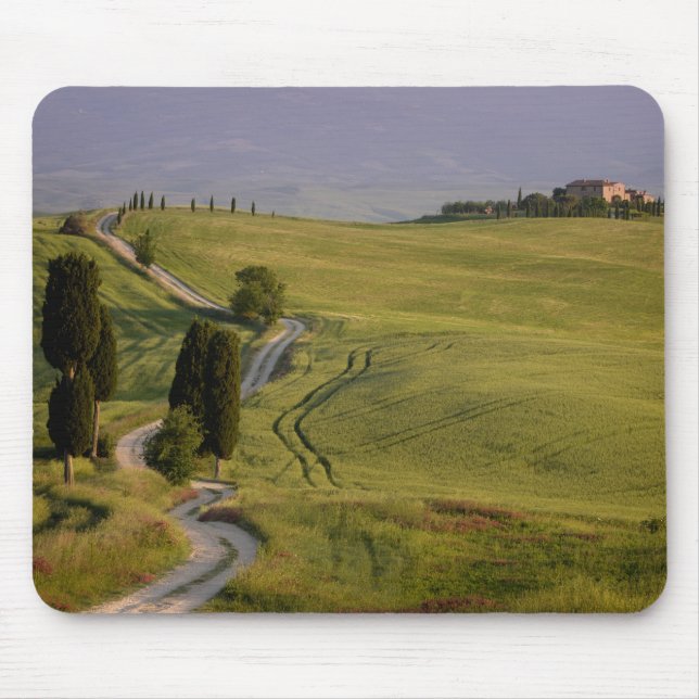 Alfombrilla De Ratón Camino a Terrapille en el mousepad de Toscana (Frente)