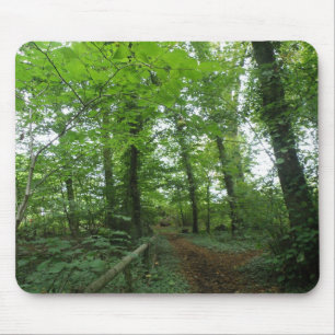 Alfombrilla De Ratón Camino a través del Mousepad de los Bosques Verdes