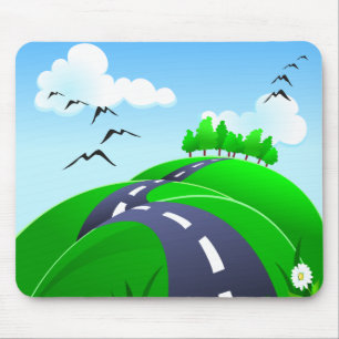 Alfombrilla De Ratón Camino de Hilly, mousepad