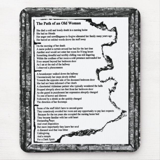 Alfombrilla De Ratón Camino de la anciana (Frente)