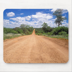 Alfombrilla De Ratón Camino de tierra, Parque Nacional Kruger, Mpumalan