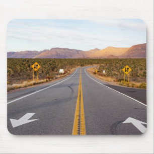 Alfombrilla De Ratón Camino por el Parque Nacional del Árbol Joshua