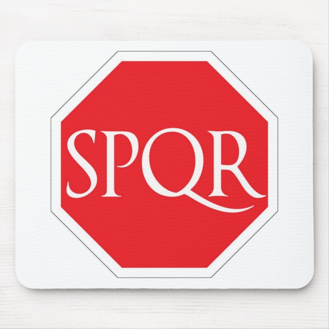 Alfombrilla De Ratón Camino romano de SPQR (Frente)