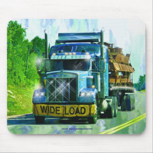 Alfombrilla De Ratón Camión azul de carga Conductores de transporte pes