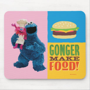 Alfombrilla De Ratón Camión Comilón de Cookie Monster   Gonger Prepara 