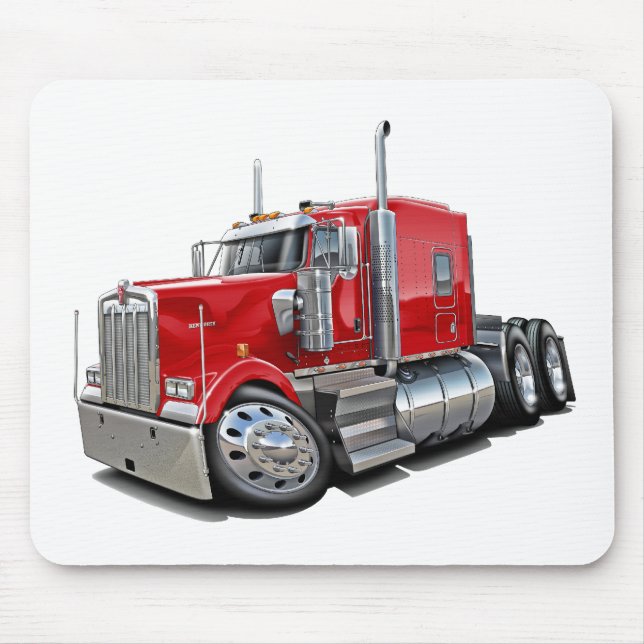 Alfombrilla De Ratón Camión del rojo de Kenworth w900 (Frente)
