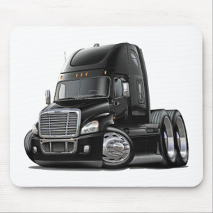 Alfombrilla De Ratón Camión negro de Freightliner Cascadia