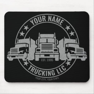 Alfombrilla De Ratón Camión Personalizado Big Rig Semi Camión
