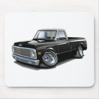 Camión superior Negro-Blanco 1970-72 de Chevy C10