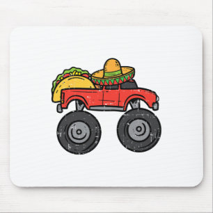Alfombrilla De Ratón Camión Taco Monster Sombrero Cinco De Mayo Mexican