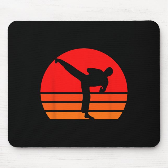 Alfombrilla De Ratón Camisa de Karate Negro (Frente)