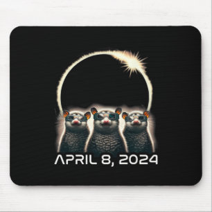 Alfombrilla De Ratón Camisa Eclipse Solar Total 2024 Opossum En Astrono