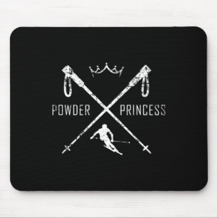 Alfombrilla De Ratón Camisa Ski Princess en polvo