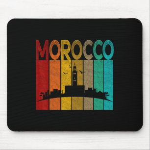 Alfombrilla De Ratón Camisa Vintage Marruecos, Me encanta el mapa de Ma