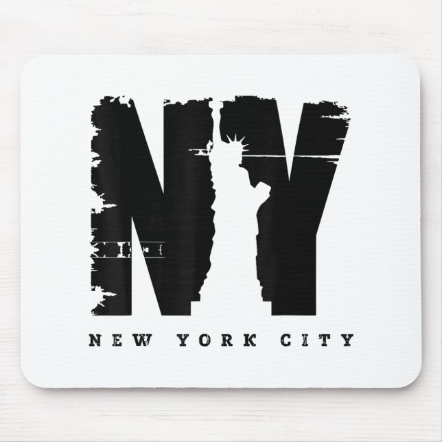 Alfombrilla De Ratón Camisas de té estilo Nueva York, Nueva York (Frente)