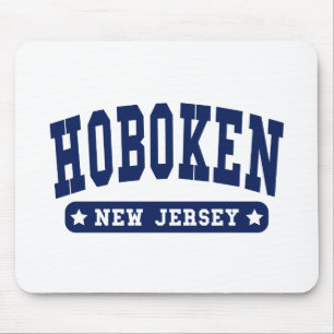 Alfombrilla De Ratón Camisas de té Hoboken New Jersey College Style