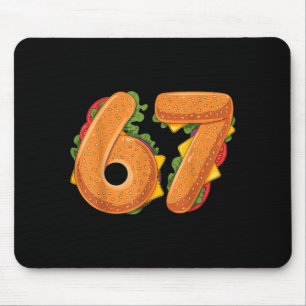 Alfombrilla De Ratón Camiseta 67 Hamburguesa Navidad 6 7 Meme Divertido