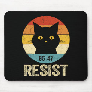 Alfombrilla De Ratón Camiseta Anti Trump Retro Resistir Camiseta Anti T