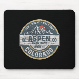Alfombrilla De Ratón Camiseta Aspen Colorado Montañas Rocosas Senderism