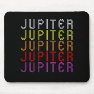 Alfombrilla De Ratón Camiseta Astronomía Vintage Retro Planeta Júpiter