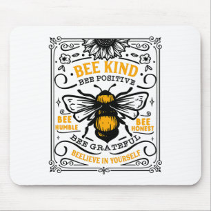 Alfombrilla De Ratón Camiseta Bee Kind Bee Positive