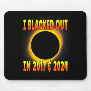 Alfombrilla De Ratón Camiseta Blacked Out 2017 Eclipse Total Solar
