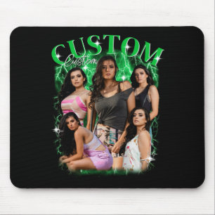 Alfombrilla De Ratón Camiseta Bootleg Me encanta el corazón de mi novia