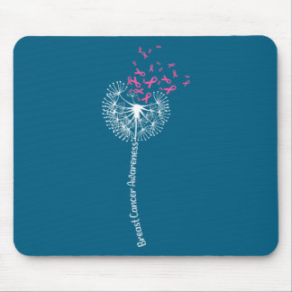 Alfombrilla De Ratón Camiseta Conciencia del Cáncer de Mama Flor Rosa