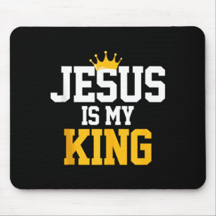 Alfombrilla De Ratón Camiseta Cristianos Jesús Es Mi Rey Citas De Relig
