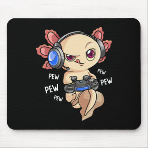 Alfombrilla De Ratón Camiseta de Axolotl para niños gamers - Kawaii Vid