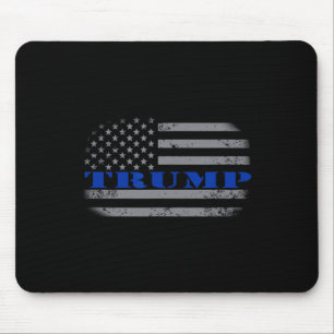 Alfombrilla De Ratón Camiseta de bandera americana política pro Trump -