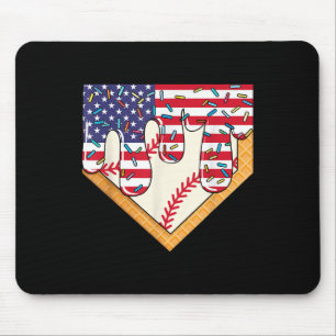 Alfombrilla De Ratón Camiseta De Béisbol De Crema De Hielo - Camisetas 