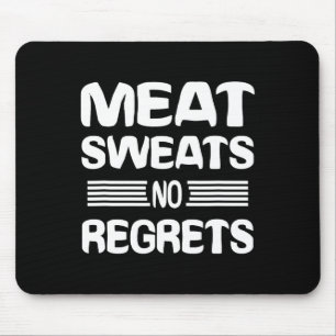 Alfombrilla De Ratón Camiseta de carne sin arrepentimientos divertida p